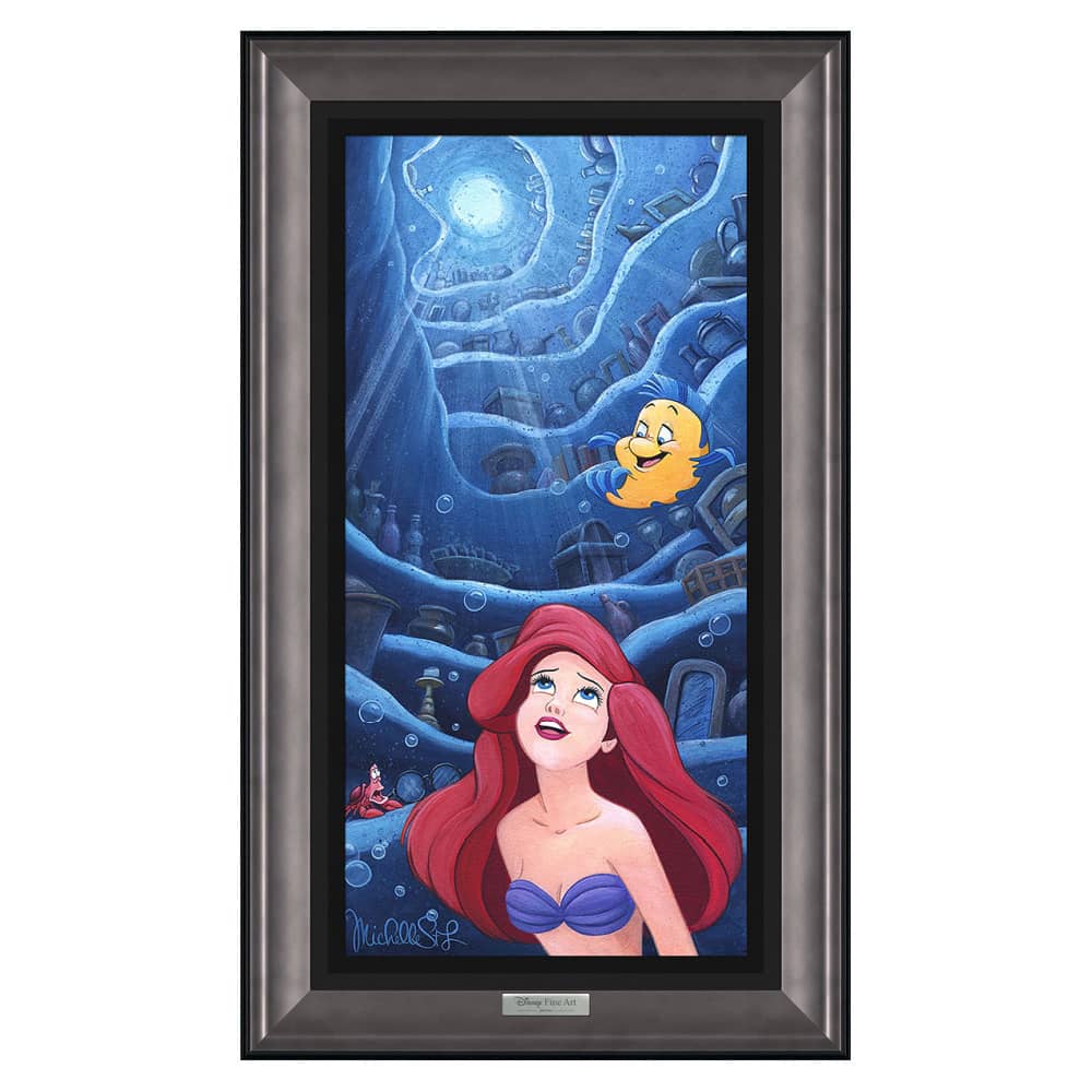 WORLD UP ABOVE 30Hx18W Disney Fine Wall Art Ariel the